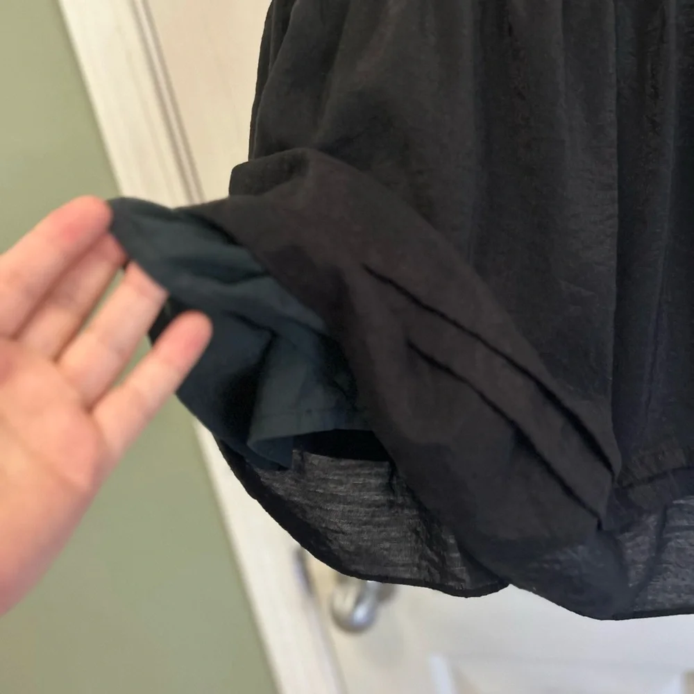Black Ruffle Dress - Picture 3 of 4